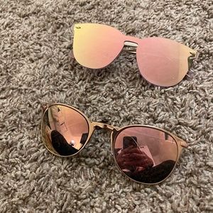 Pink shiny sunglasses!!